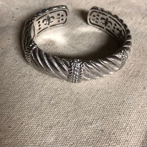 Heavy sterling cuff bracelet